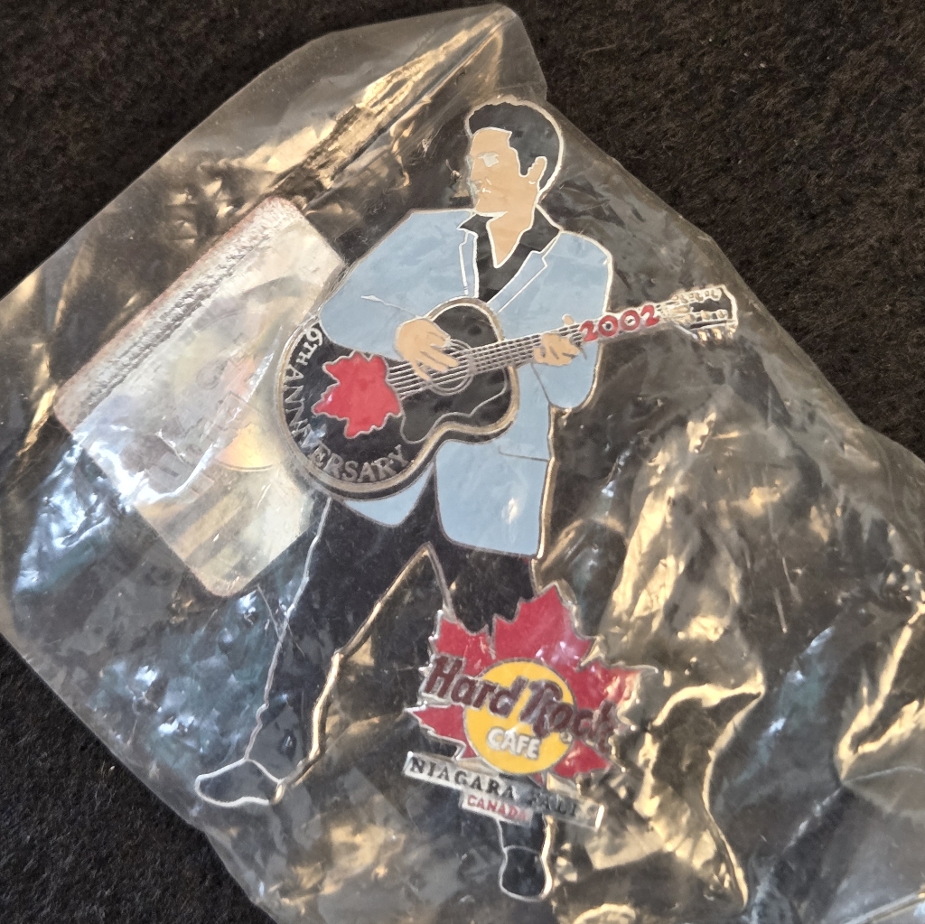 Hard Rock Cafe Blue And Black Elivs Pin